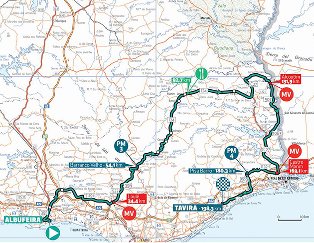 Algarve Tur stage 4 map